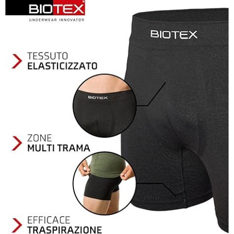 PANTALONCINO BICI CON FONDELLO BIOTEX UOMO BLACK