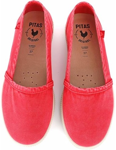 SCARPE TELA PITAS DONNA CAMPING ROJO