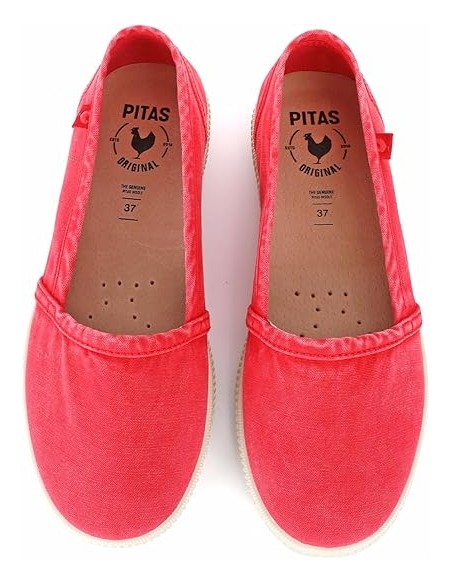 SCARPE TELA PITAS DONNA CAMPING ROJO