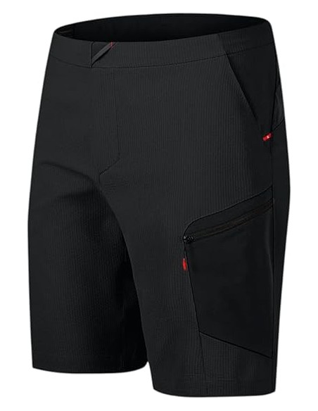 MONTURA Pantaloncini da bermuda da uomo in materiale riciclato, leggeri, traspiranti NERO