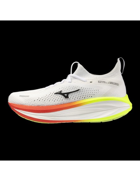 SCARPA RUNNING MIZUNO NEO VISTA 3 MAN WHITE YELLOW ORANGE