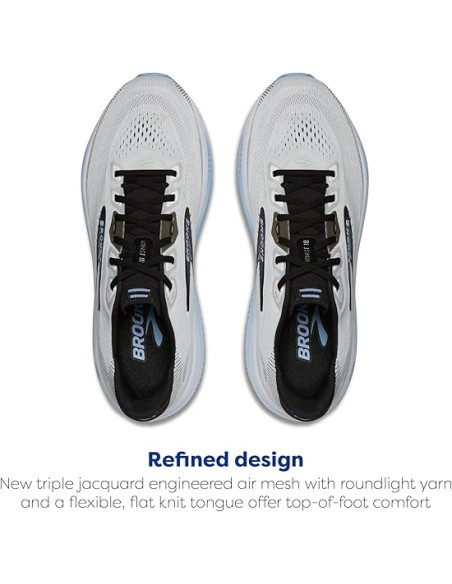 SCARPA RUNNING BROOKS GHOST 18 MAN WHITE BLACK OPEN AIR
