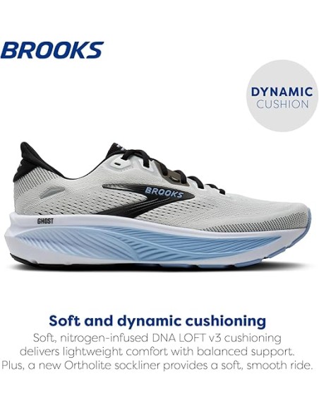 SCARPA RUNNING BROOKS GHOST 18 MAN WHITE BLACK OPEN AIR