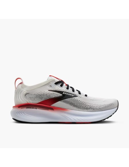 SCARPA RUNNING BROOKS UOMO ADRENALINE GTS 25 WHITE BLACK RED