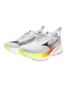 SCARPA RUNNING MIZUNO NEO ZEN 2 WHITE ORANGE LIME UOMO