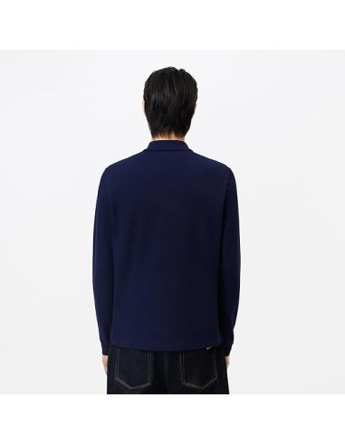 POLO LACOSTE MANICA LUNGA NAVY UOMO