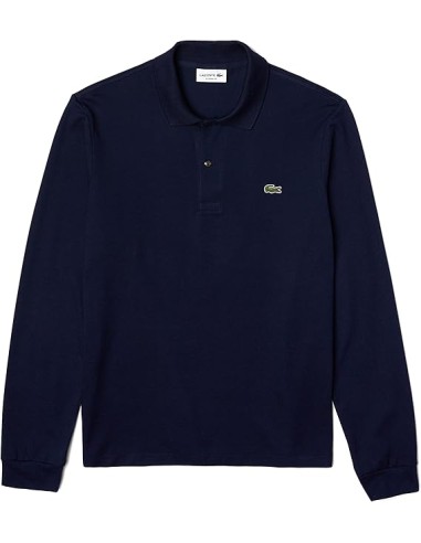 POLO LACOSTE MANICA LUNGA NAVY UOMO