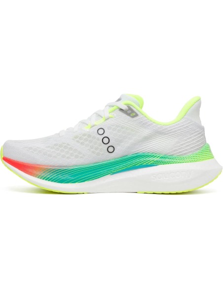 SCARPA RUNNING SAUCONY UOMO ENDORPHIN speed 5 WHITE MULTI BLANC