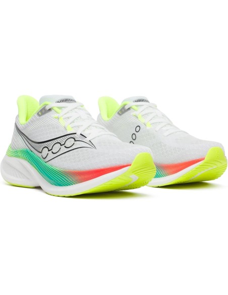 SCARPA RUNNING SAUCONY UOMO ENDORPHIN speed 5 WHITE MULTI BLANC