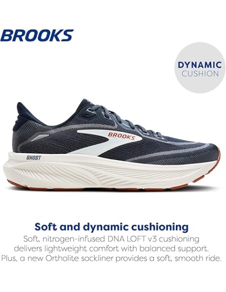 SCARPE RUNNING BROOKS GHOST 18 NAVY BLAZER RED EARTH BLUE